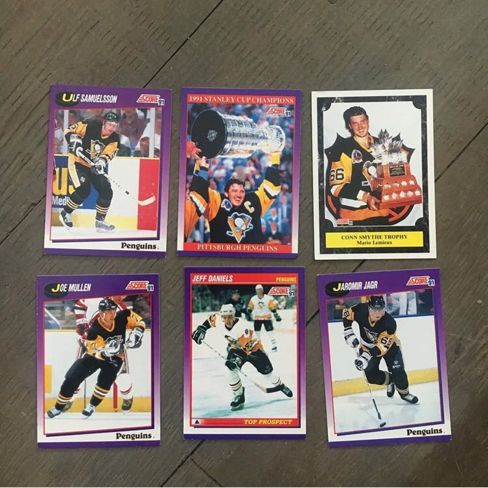 1991 Score hockey card lot- Pittsburgh